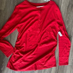 Gap Maternity Ribbed Henley T-Shirt